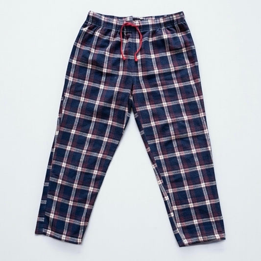 Nordstrom Mens Blue & Red Plaid Cotton Pajama Pants