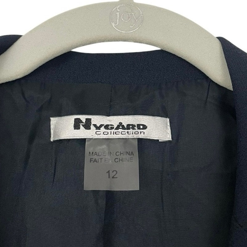 Nygard Navy Blue One Button Blazer