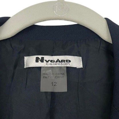 Nygard Navy Blue One Button Blazer