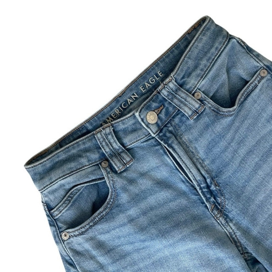 American Eagle Super High Rise Baggy Wide Leg Stretch Jeans