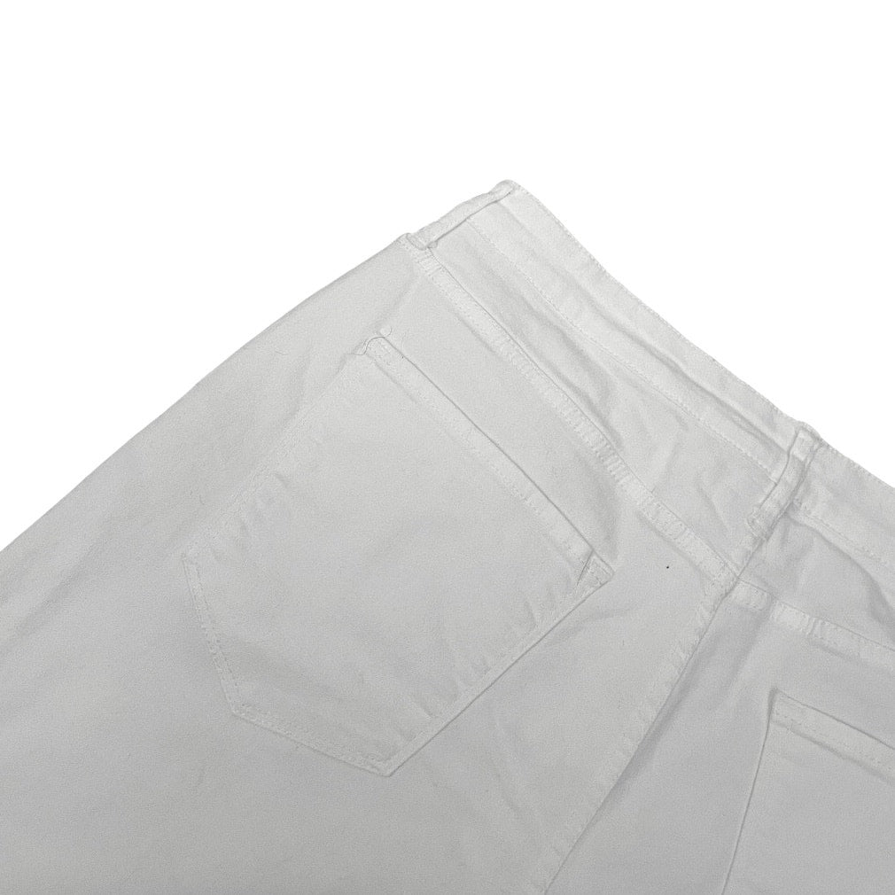 DKNY Jeans White Denim Mini Shorts