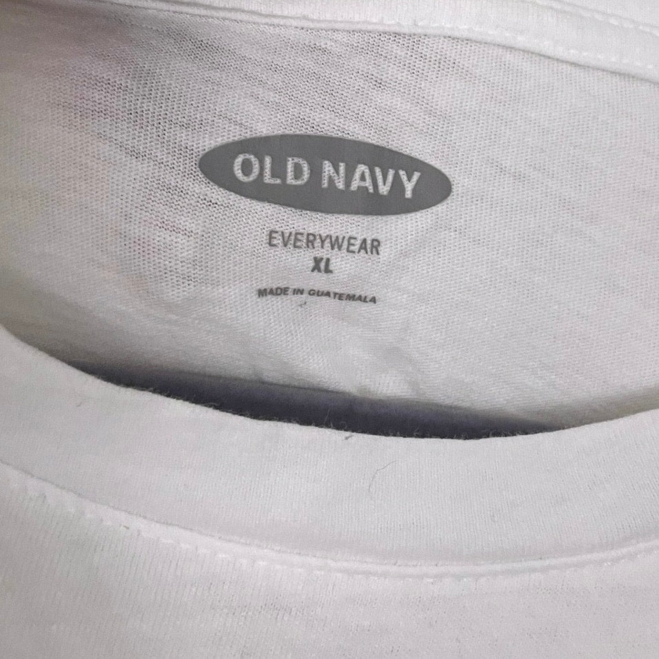 Old Navy Everywear White Pineapple Graphic Tee