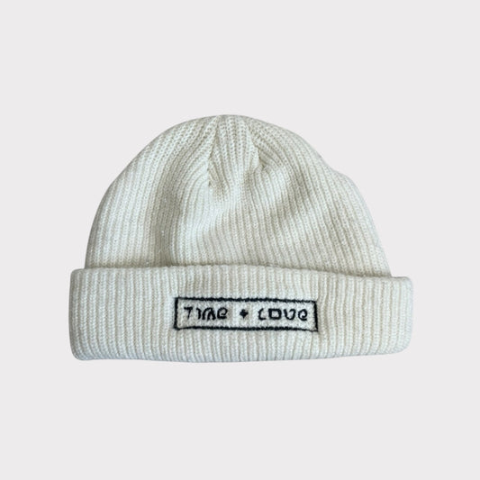 AS Colour Time + Love Cream Cable Knit Beanie Hat