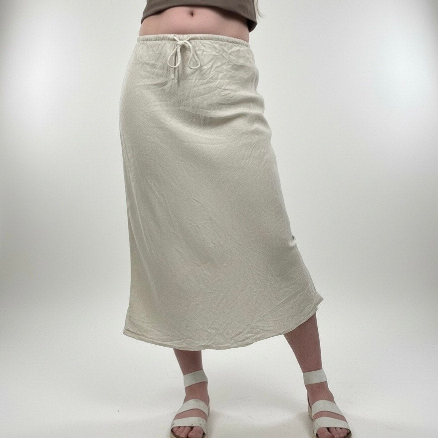 Hollister Beige Maxi Skirt