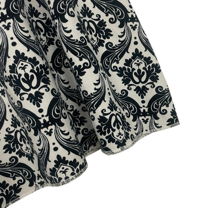 Tranquility by Colorado Clothing Black & White Damask Print Boho Skirt