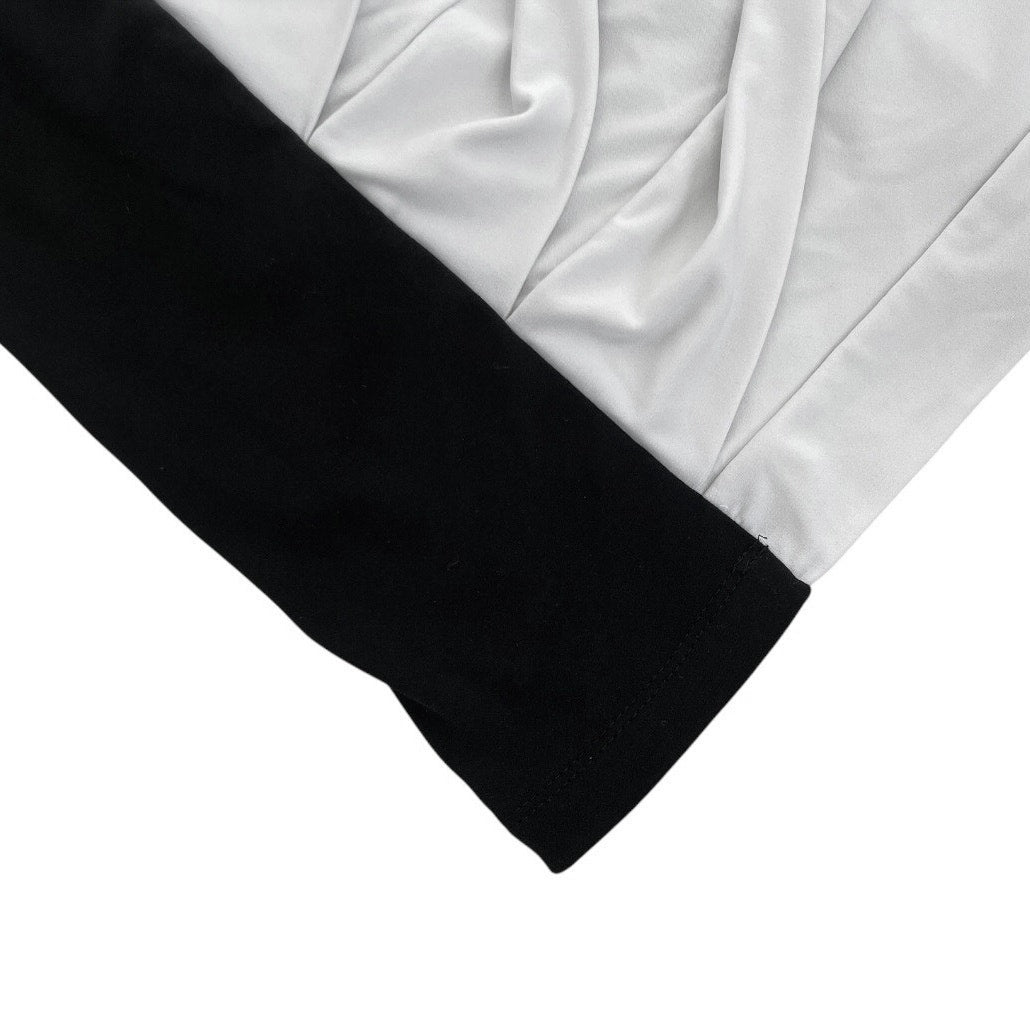 Ruby Rox Black & White Ruched Bodycon Strapless Mini Dress