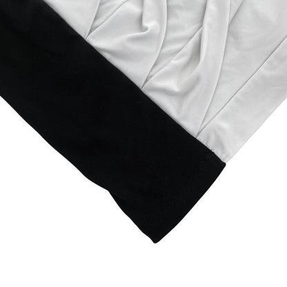 Ruby Rox Black & White Ruched Bodycon Strapless Mini Dress
