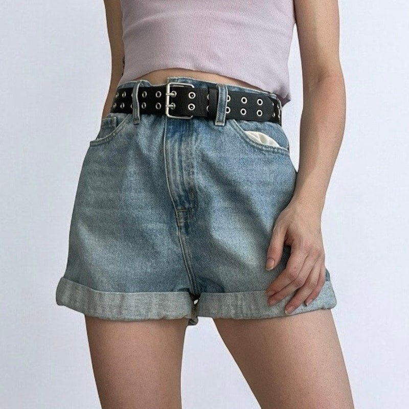 BDG Denim Mom High Rise Jean Mini Shorts