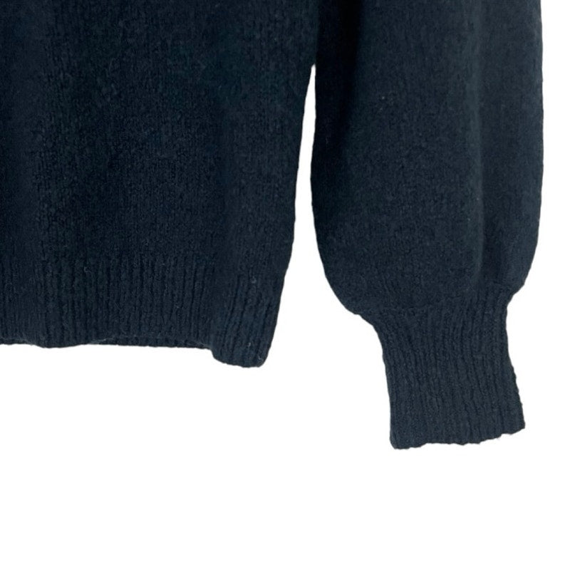 BB Dakota Soft Navy Blue Knit Front Cutout Sweater