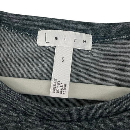 Leith Grey Ruched Asymmetrical Bodycon Mini Dress