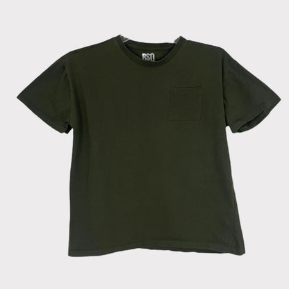 RSQ Mens Dark Green Short Sleeve Tee