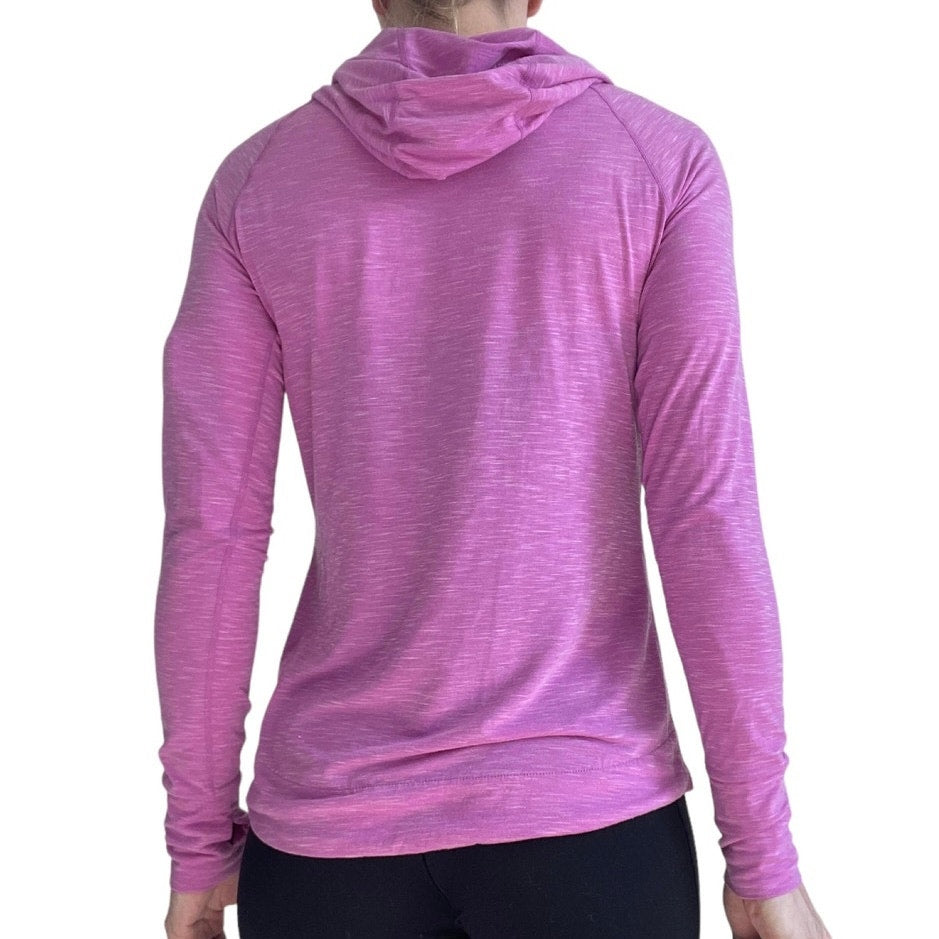 GapFit Breathe Pink Soft Active Long Sleeve Hoodie Sweatshirt