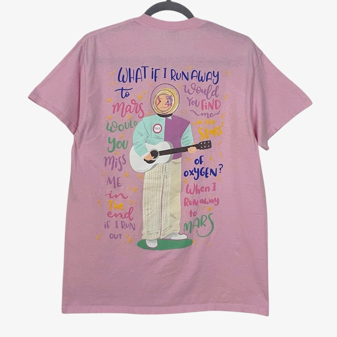 TALK Run Away to Mars Pink Graphic Tee