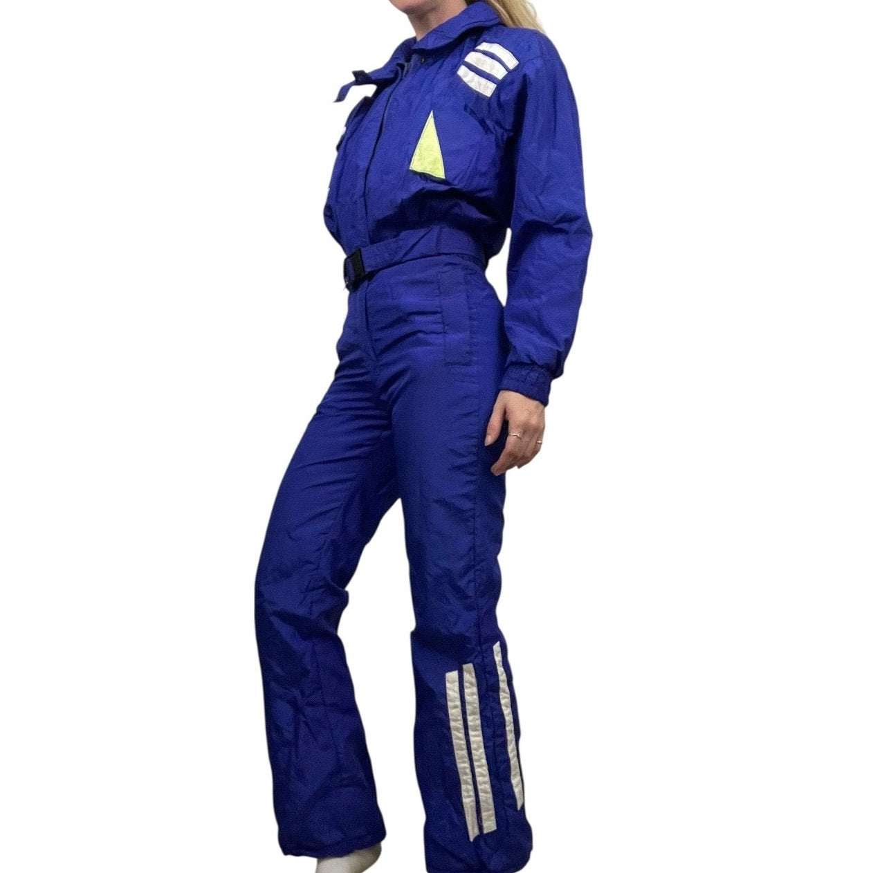 Obermeyer Vintage 90s Blue One-Piece Ski Thinsulate + RECCO Masquerade Snowsuit