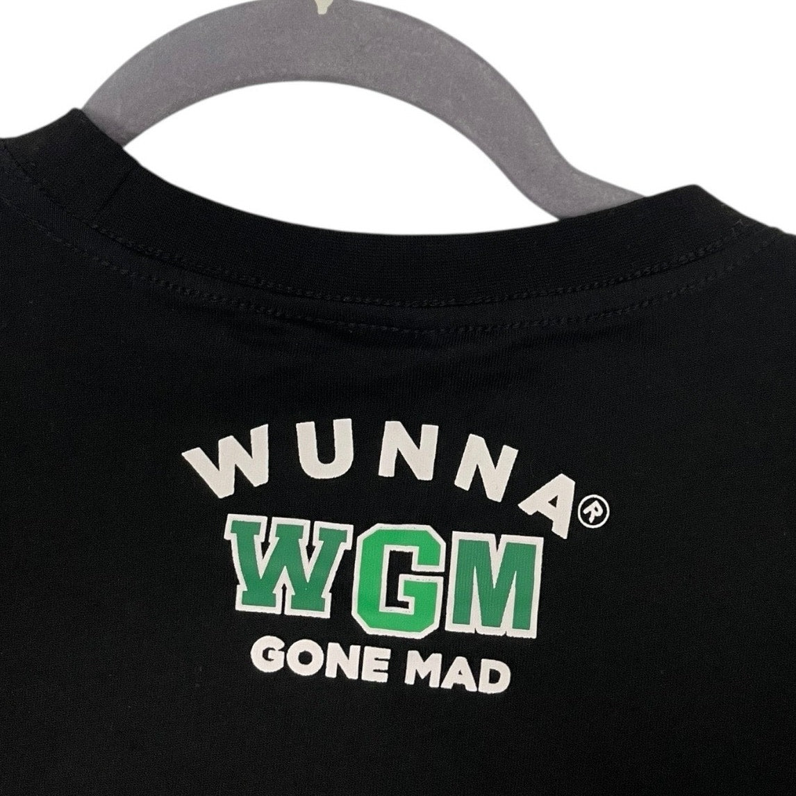 A Bathing Ape (BAPE) Mens Black Gunna WGM Gone Mad Logo Graphic Tee