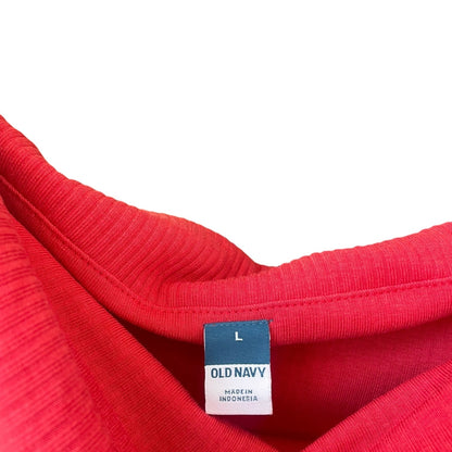 Old Navy Off the Shoulder Foldover Ribbed Blouse