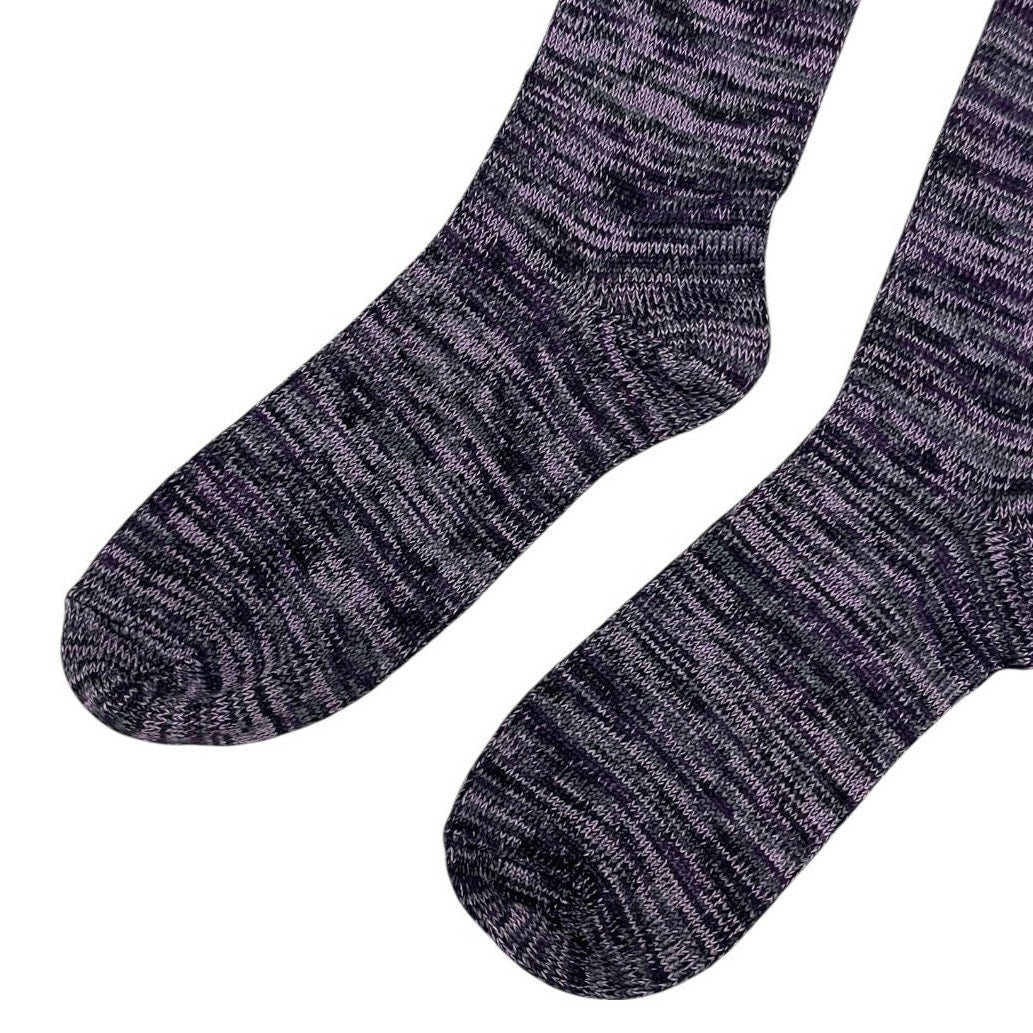 NWOT Purple & Black Mid Calf Socks