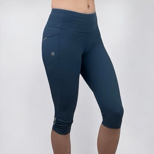 Athleta Navy Blue Capris Cropped Active Leggings