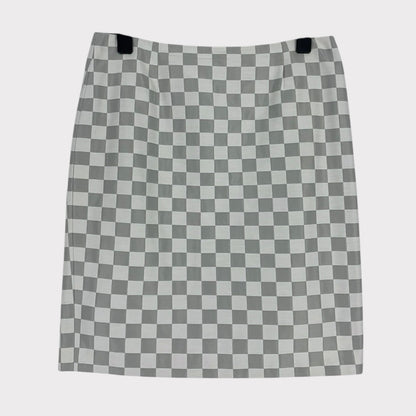 Doncaster Grey and White Checkered Skirt