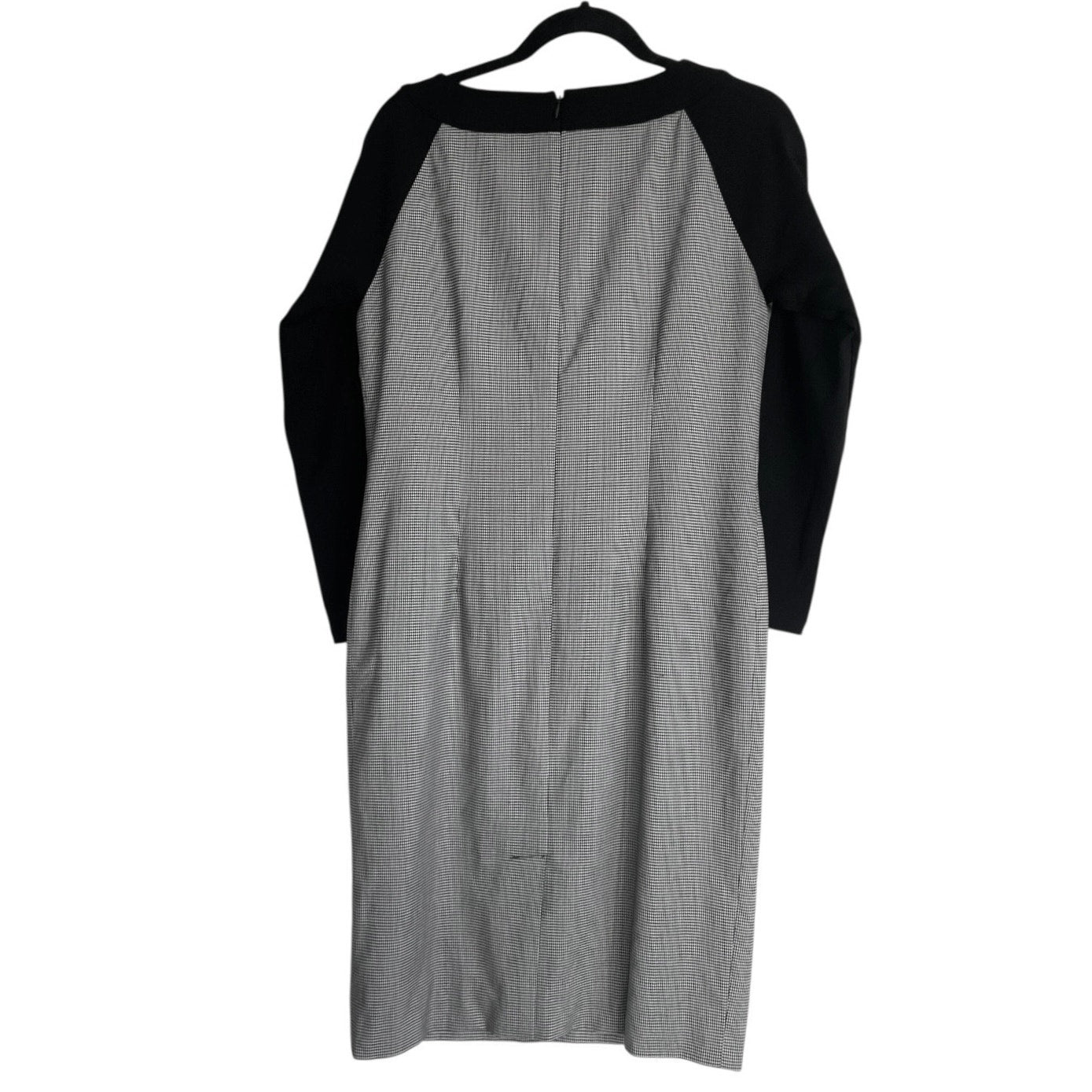 Doncaster Black & White Houndstooth Cropped Sleeve Dress