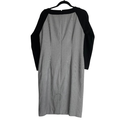 Doncaster Black & White Houndstooth Cropped Sleeve Dress