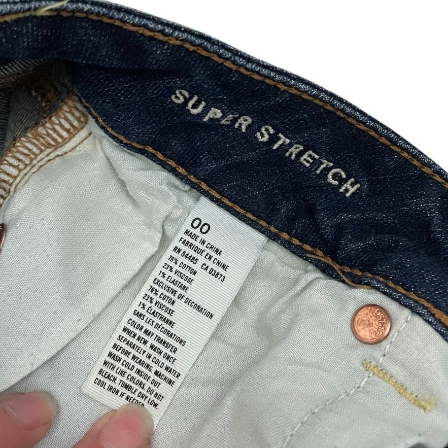 American Eagle Super Stretch Cuffed Mini Jean Shorts