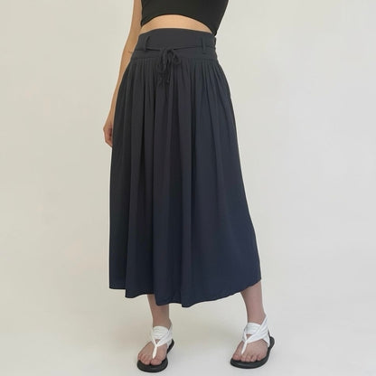 & Other Stories Navy Blue Maxi Skirt