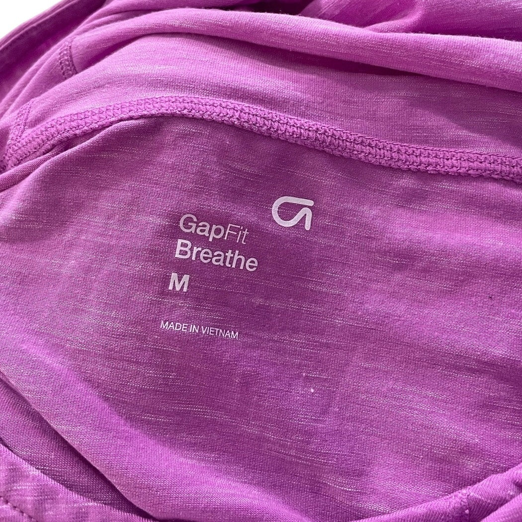 GapFit Breathe Pink Soft Active Long Sleeve Hoodie Sweatshirt