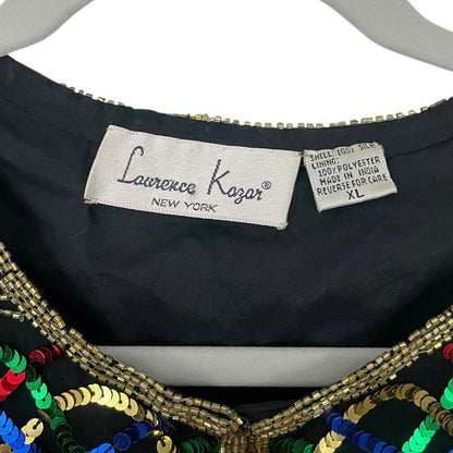 Laurence Kazar Vintage Sequin Beaded Evening Jacket