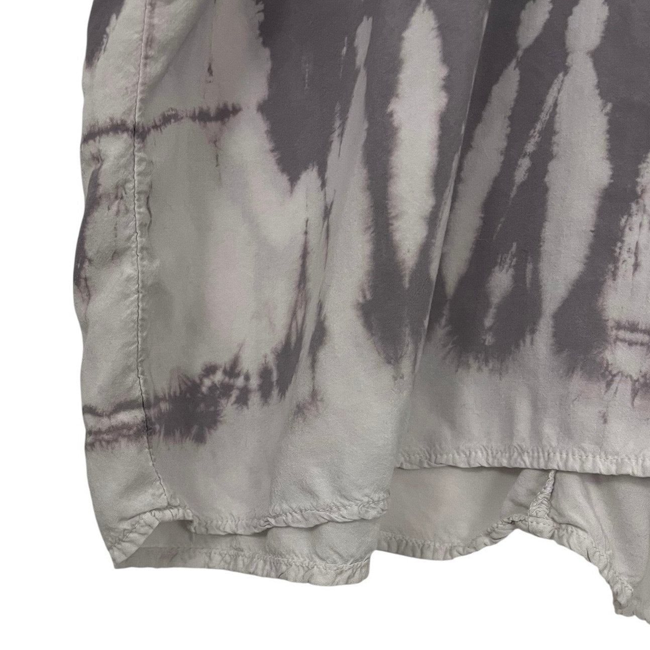River + Sky Grey & White Tie-Dye Cold Shoulder Blouse
