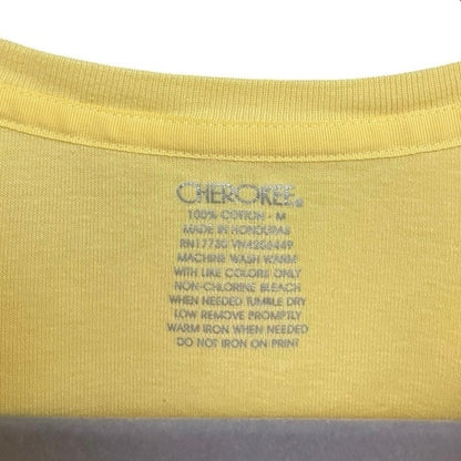 Cherokee Yellow Short Sleeve Cotton Top