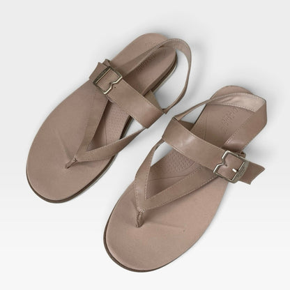 Dr. Scholl's Beige So Chill Slingback Strappy Thong Sandals