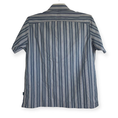 Kühl Mens Blue Striped Short Sleeve Button Down Shirt