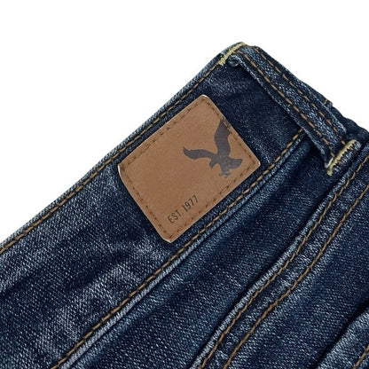 American Eagle Super Stretch Cuffed Mini Jean Shorts