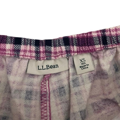L.L. Bean Pink Plaid Pajama Pants