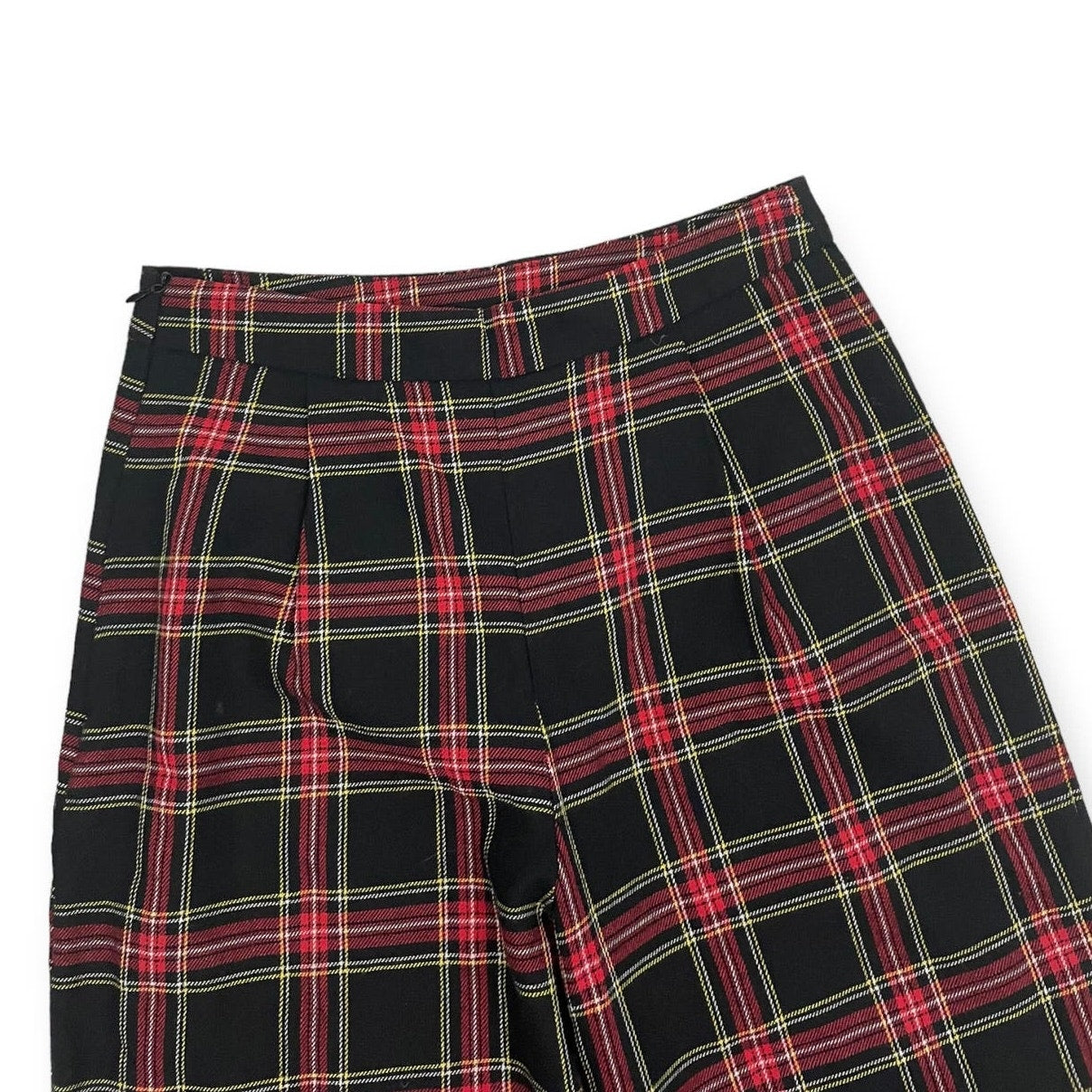 Red and Black Plaid Trousers