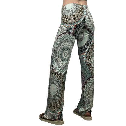 Au Soleil De St. Tropez Colorful Mandala Print Boho Pants