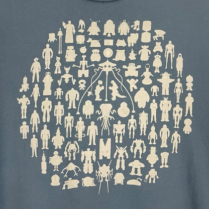 Soft Blue Short Sleeve Sci-Fi Graphic Tee