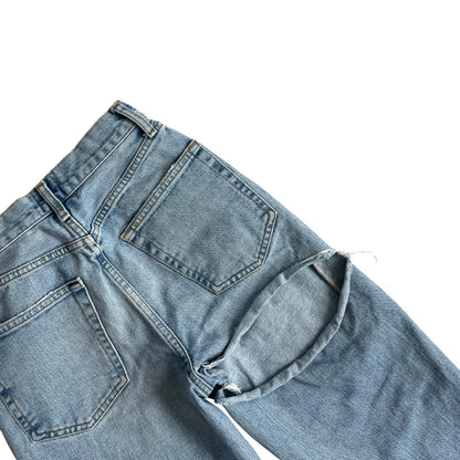 BDG Distressed Light Wash High-Rise Baggy Jeans