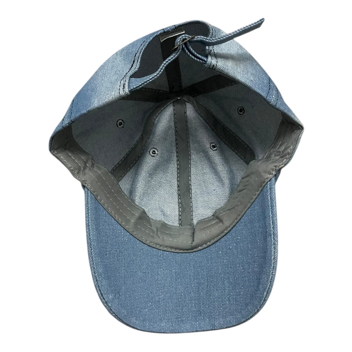 Denim Anchor Rhinestone Sequin Embellished Hat
