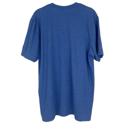 Happy Jack Gildan Softstyle Blue Pop Art Short Sleeve Colorful Graphic Tee