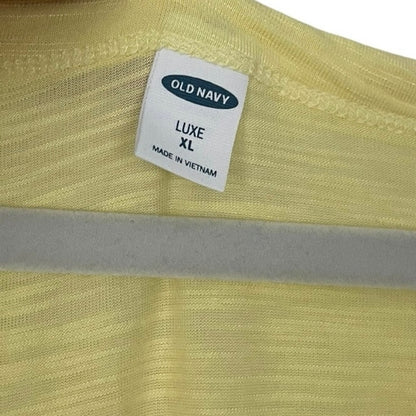 Old Navy Yellow Luxe V-Neck Tank Top