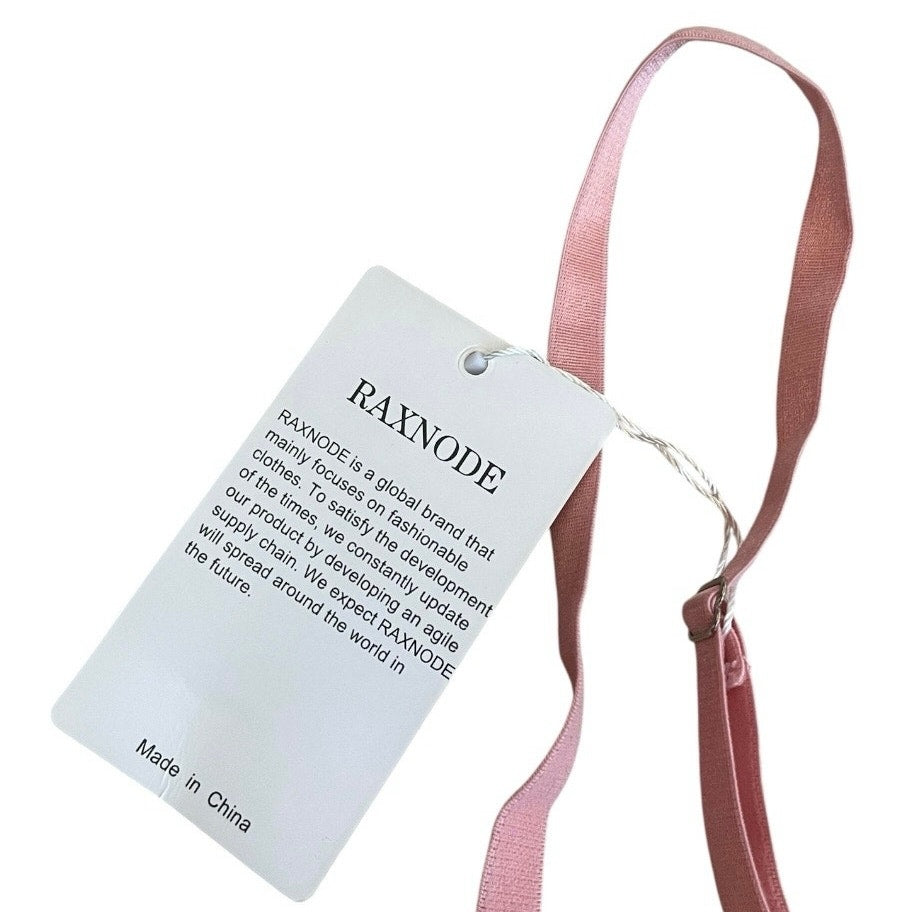 NWT Raxnode Pink Lace Corset Top