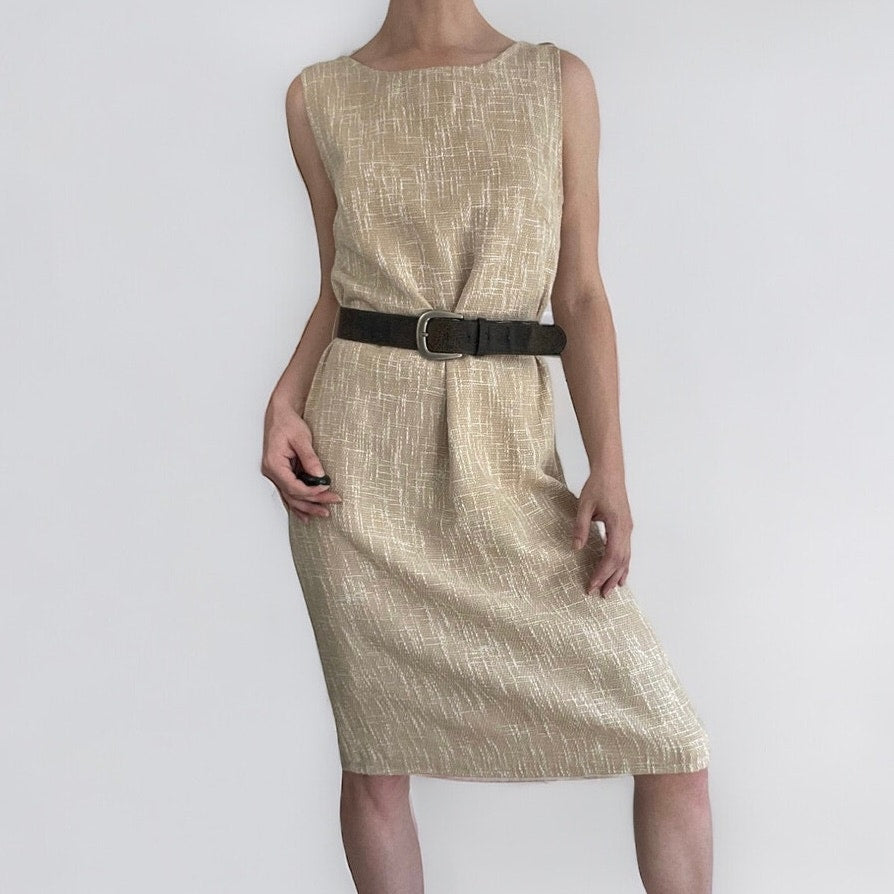 NWT Molly Bracken Premium Beige Woven Dress