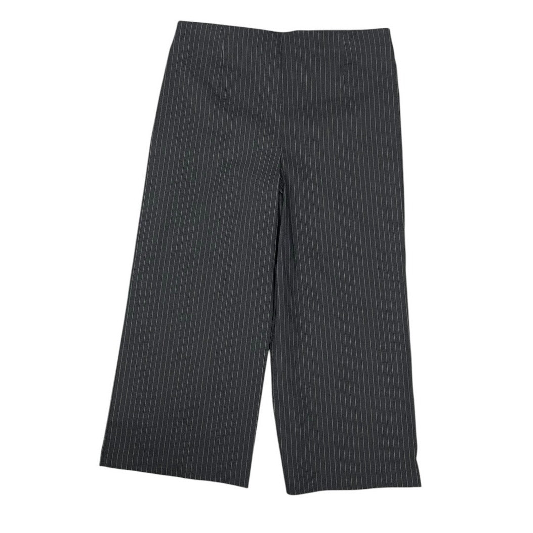 Jules & Leopold Grey Pin Striped Wide Leg Dress Pants