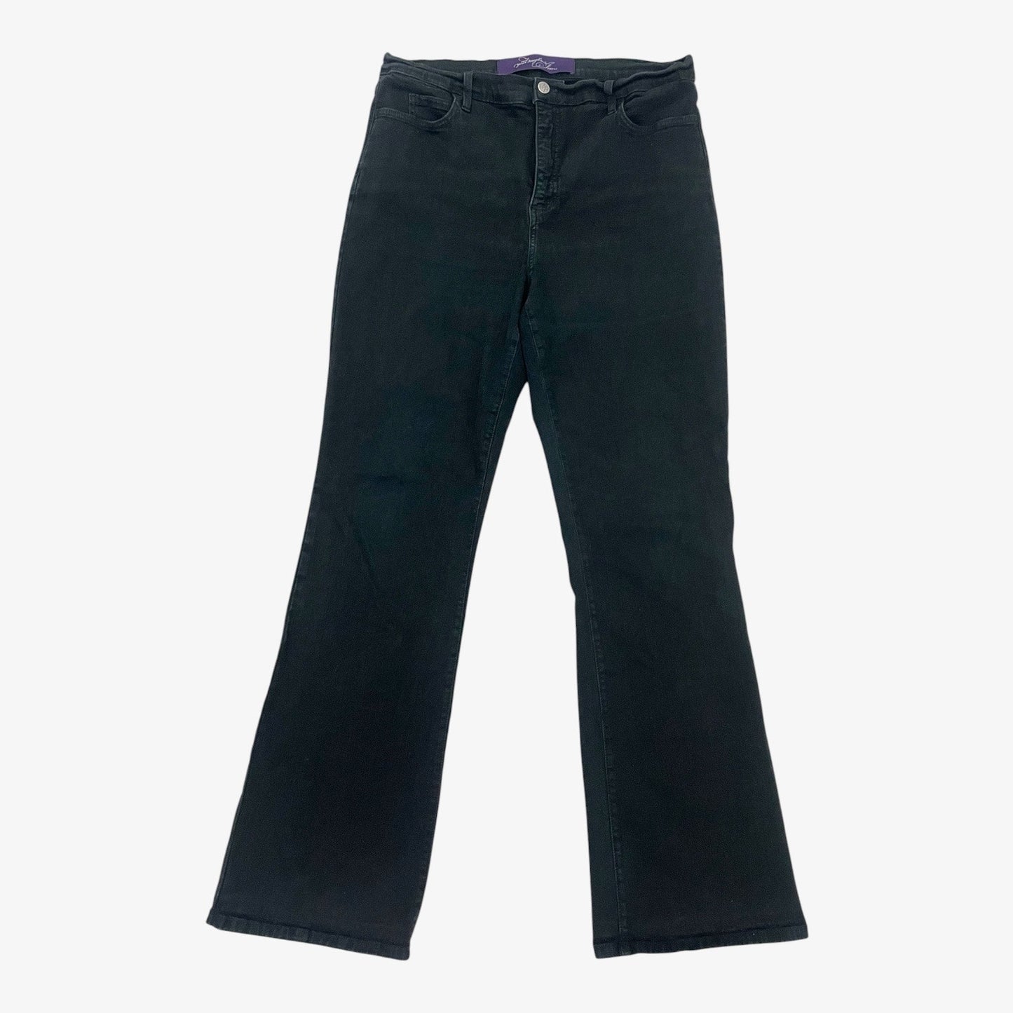 Not Your Daughter's Jeans Vtg Y2K Black Rhinestone Embellished Flare Jeans