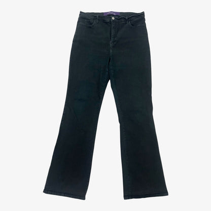 Not Your Daughter's Jeans Vtg Y2K Black Rhinestone Embellished Flare Jeans