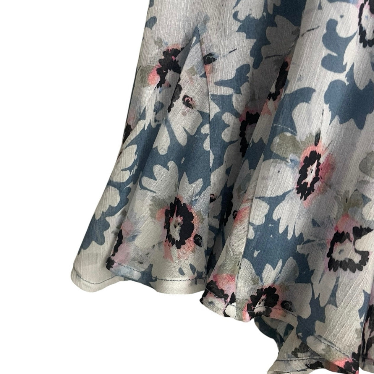 Trixxi Blue & White Floral Romper