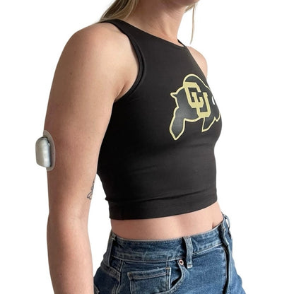 University of Colorado Buffaloes Graphic Cropped Active Tank Top