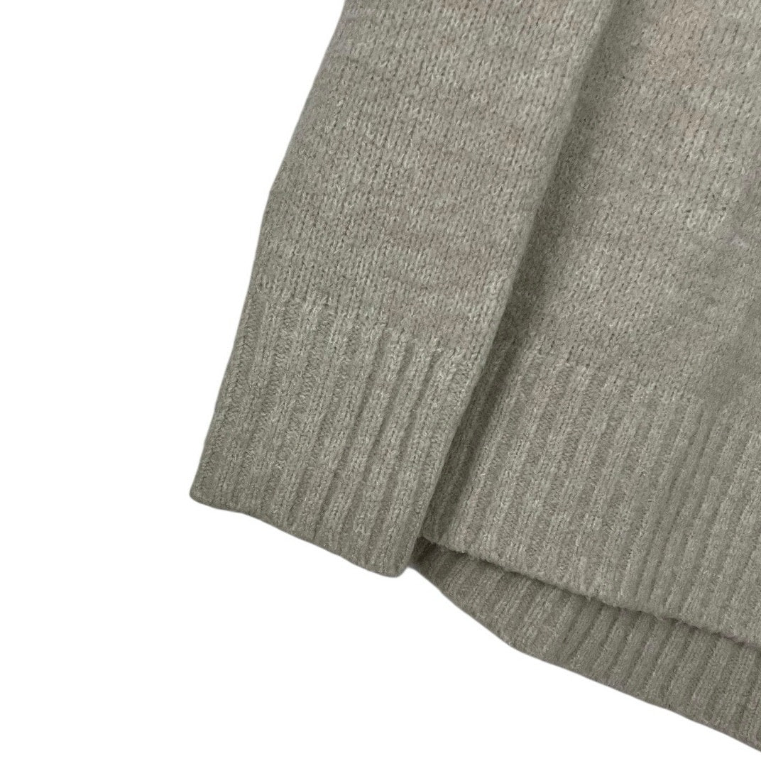 Zara Knit Cream Crewneck Sweater